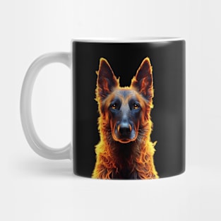 Belgian Malinois From Fire by focusln Mug